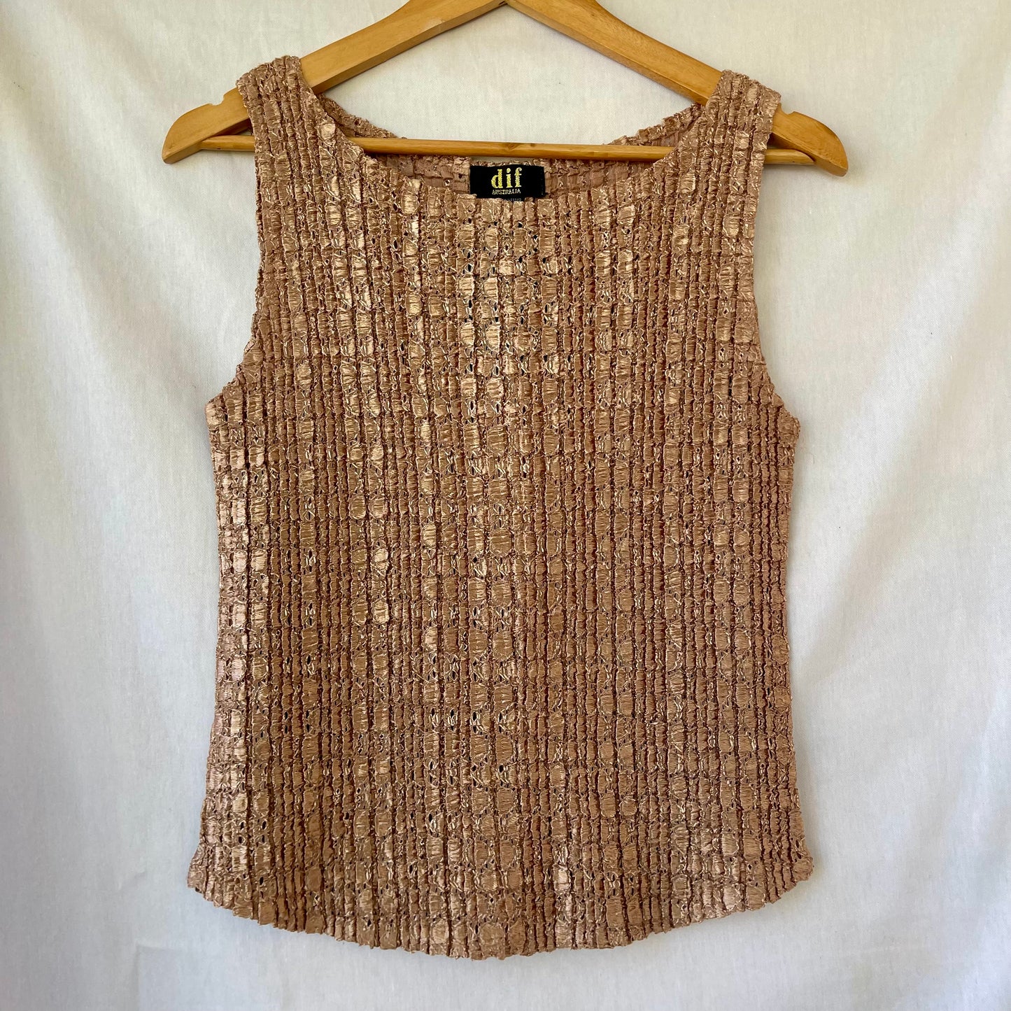 VINTAGE 90s CARMEL TEXTURE TANK