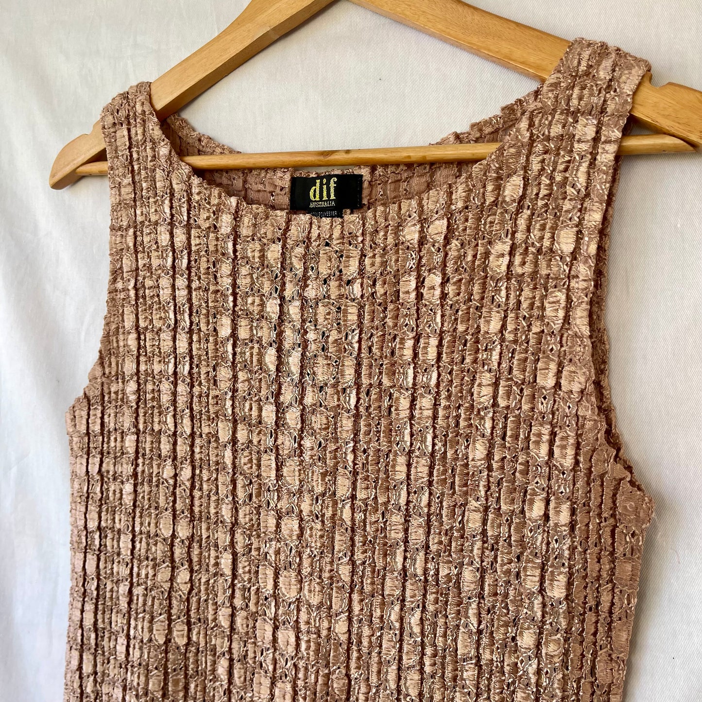 VINTAGE 90s CARMEL TEXTURE TANK