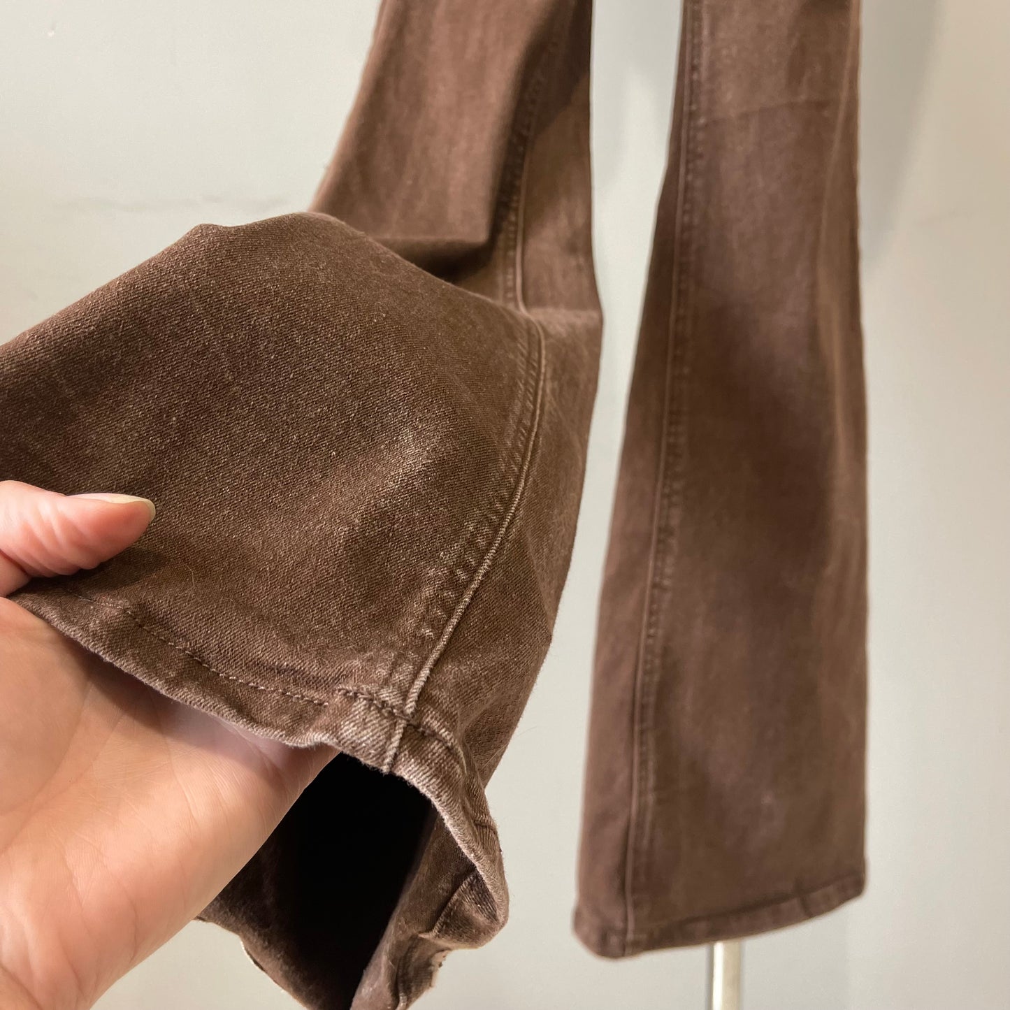 VINTAGE Y2K KICK FLARE BROWN MIDRISE JEANS