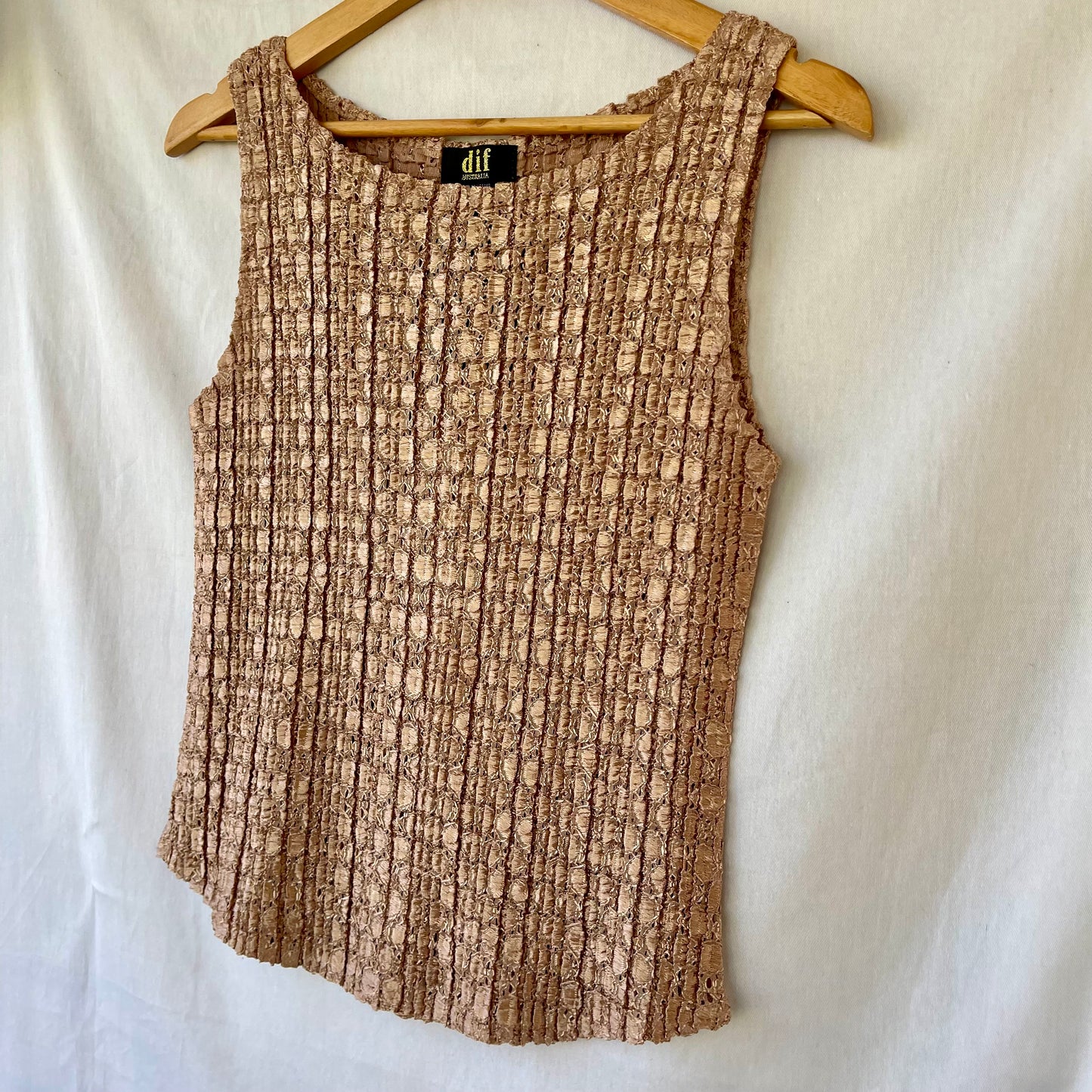 VINTAGE 90s CARMEL TEXTURE TANK