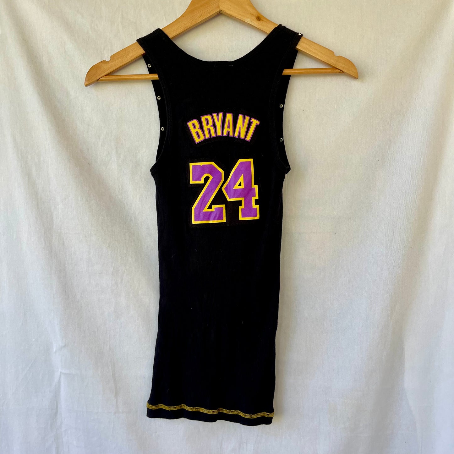 VINTAGE Y2K BLACK BEDAZZLED LAKERS TANK