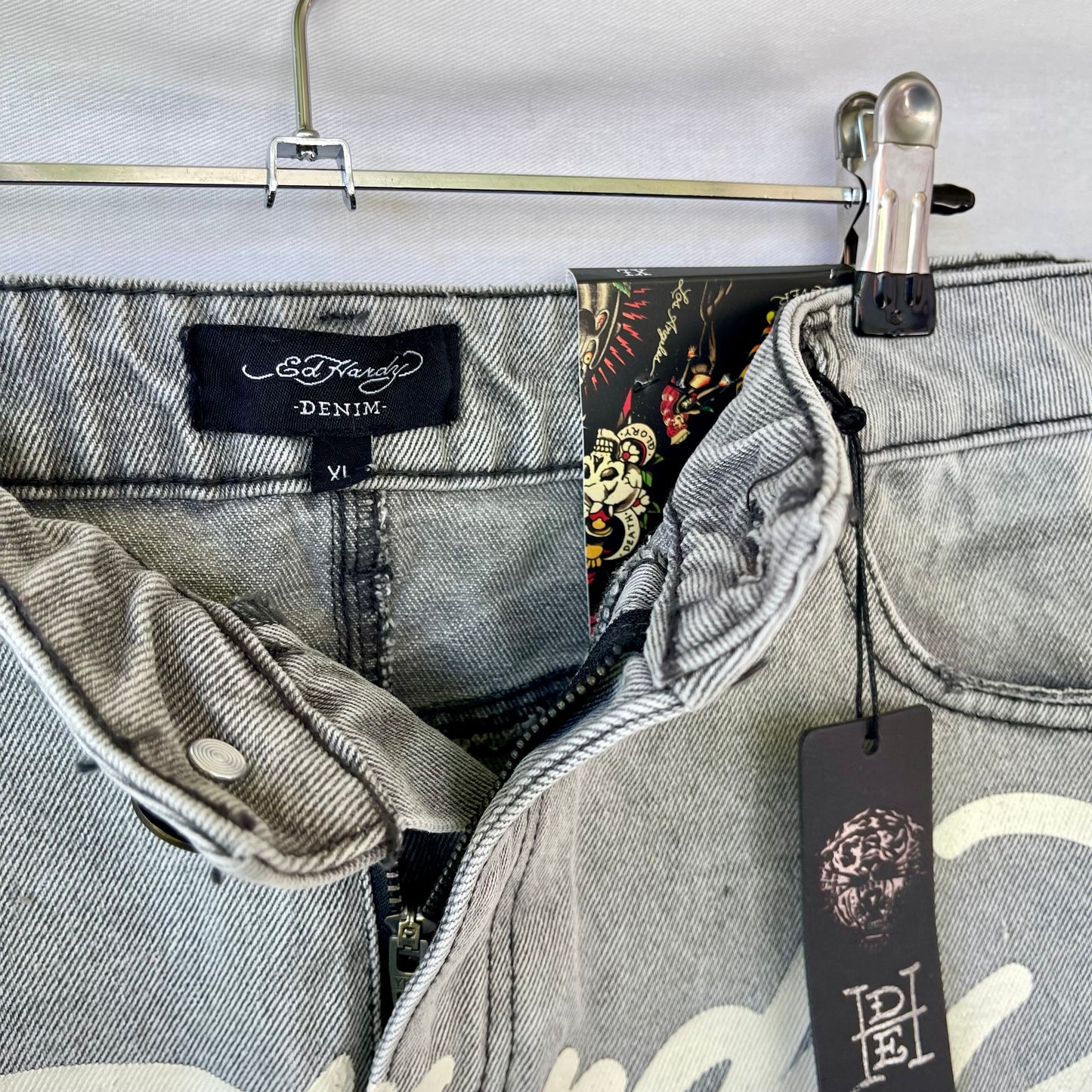 DEADSTOCK ED HARDY XL CROSS MINI SKIRT