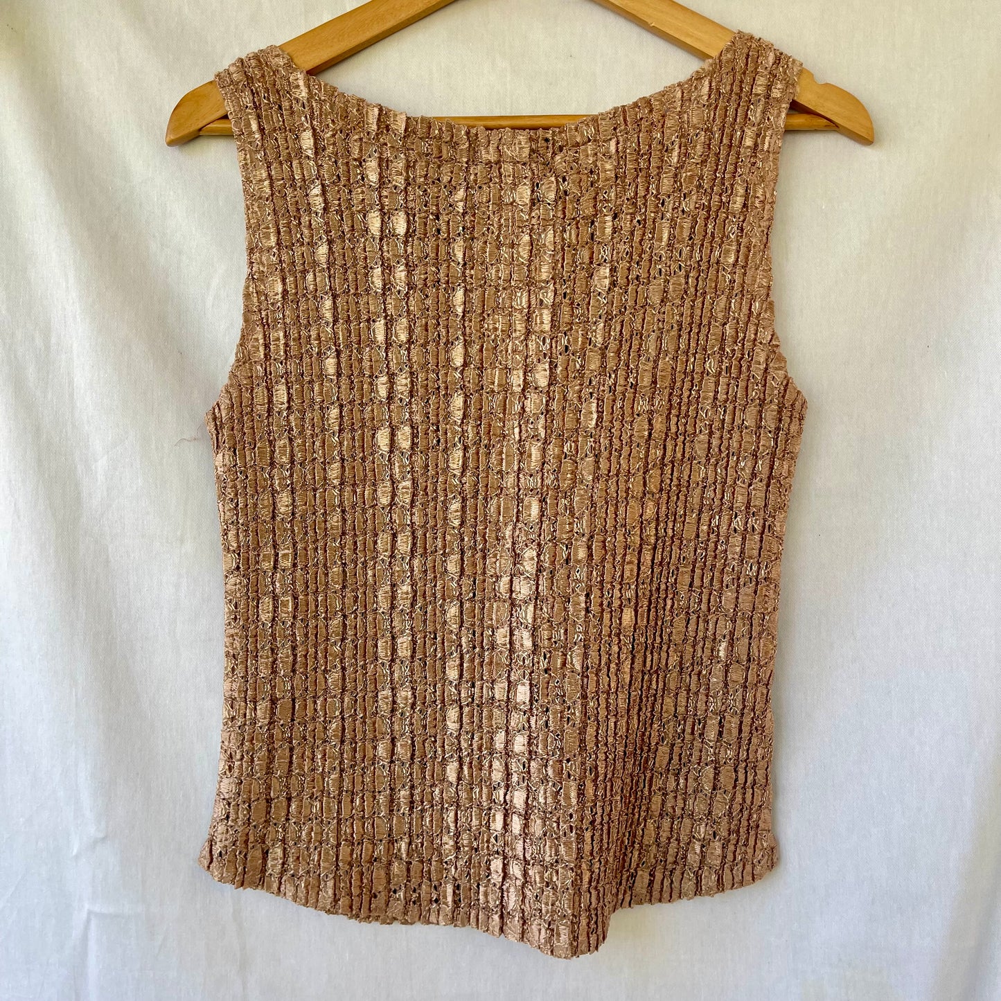 VINTAGE 90s CARMEL TEXTURE TANK