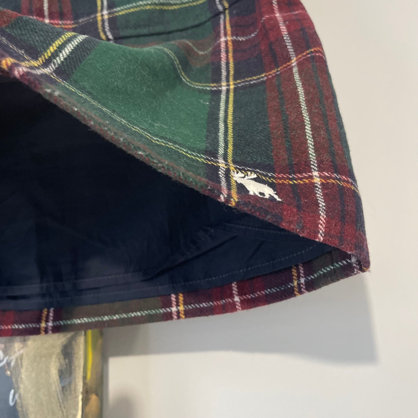 VINTAGE Y2K ABERCROMBIE & FITCH ICONIC MICRO MINI WOOL PLAID SKIRT