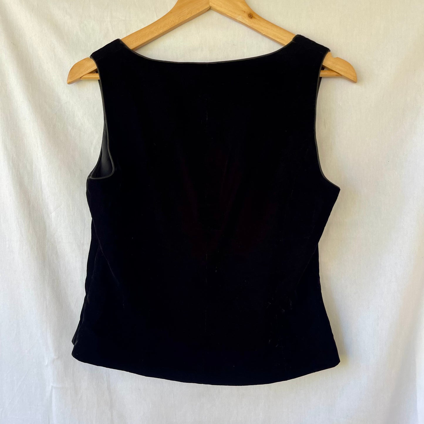 VINTAGE 90s BLACK VELVET TOP