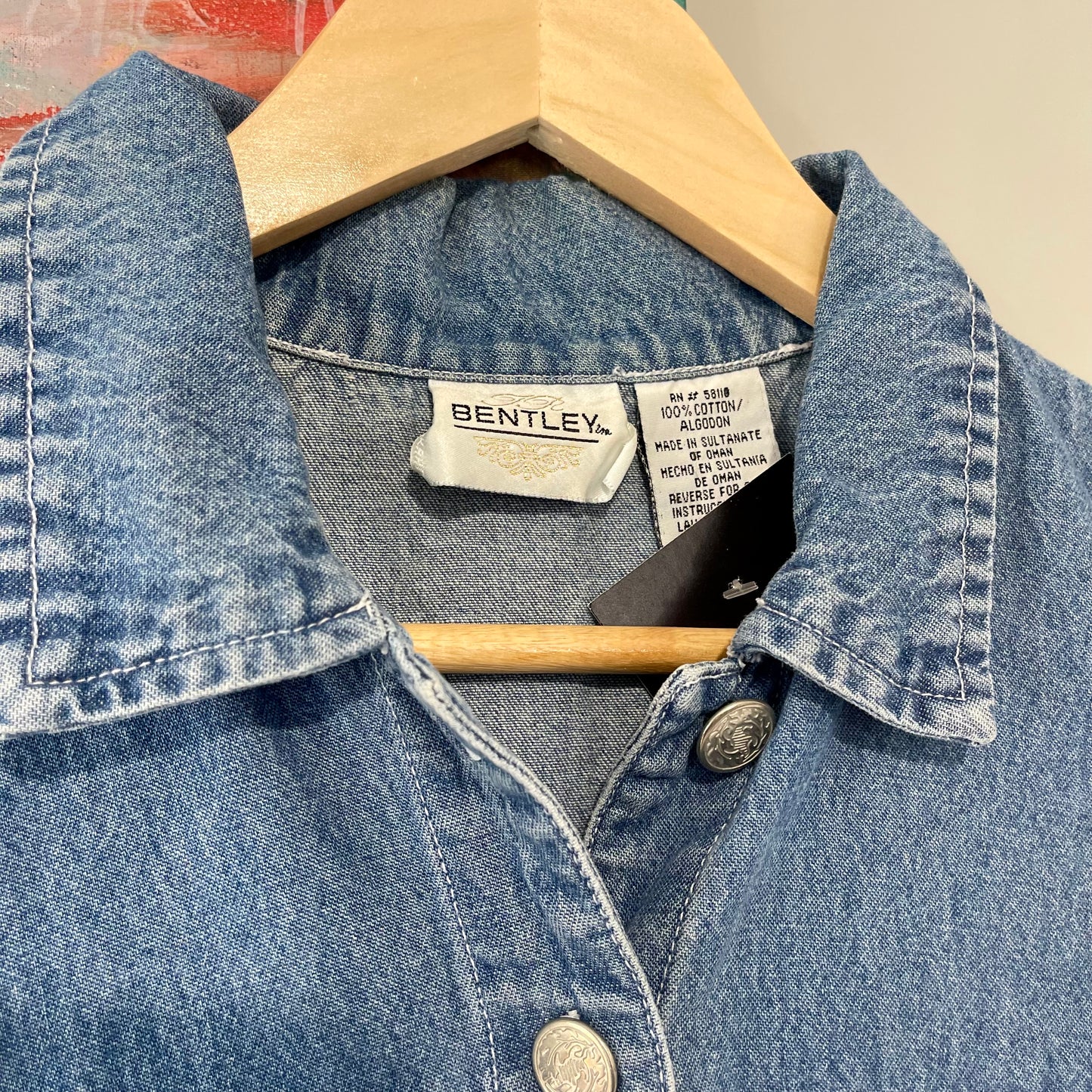 VINTAGE 90S DENIM VEST TANK