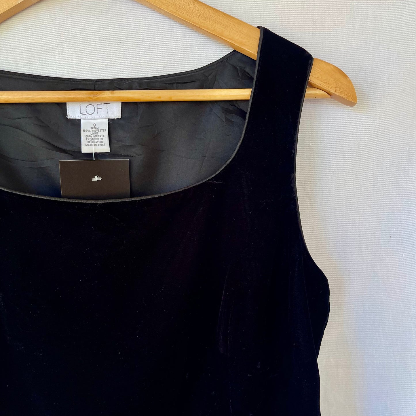 VINTAGE 90s BLACK VELVET TOP