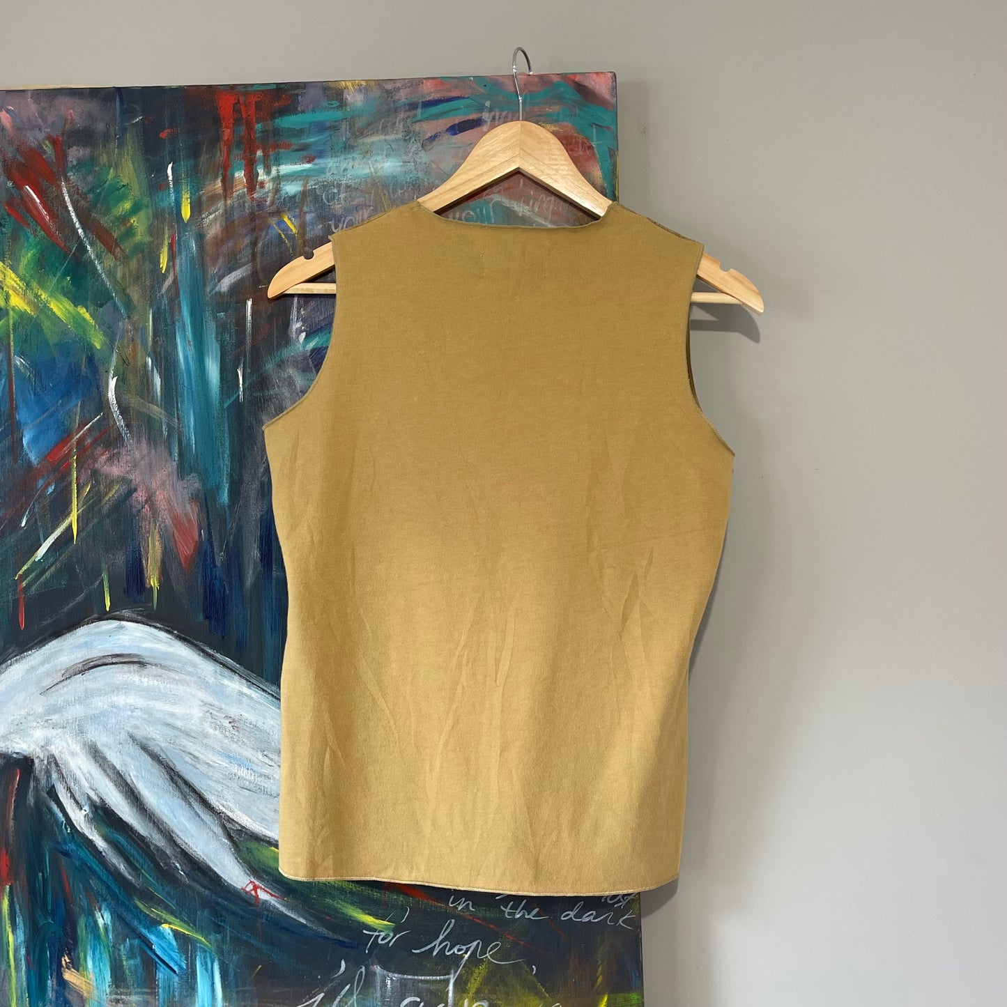 VINTAGE Y2K WRANGLER DIAMANTÉ SUEDE TANK - RARE!