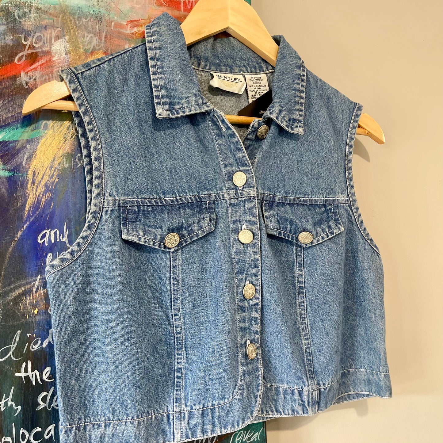 VINTAGE 90S DENIM VEST TANK