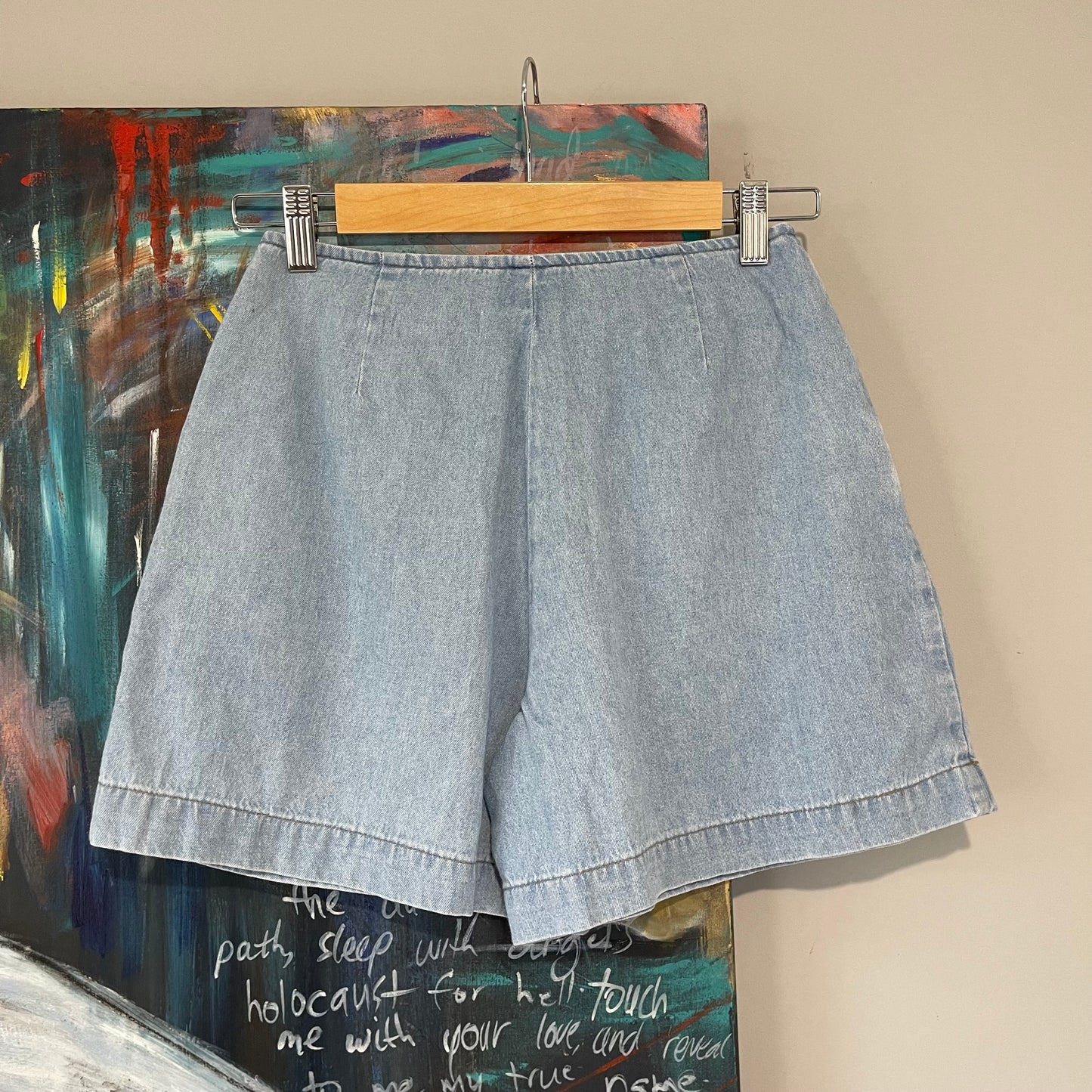 VINTAGE 90s DENIM WRAP SKORT