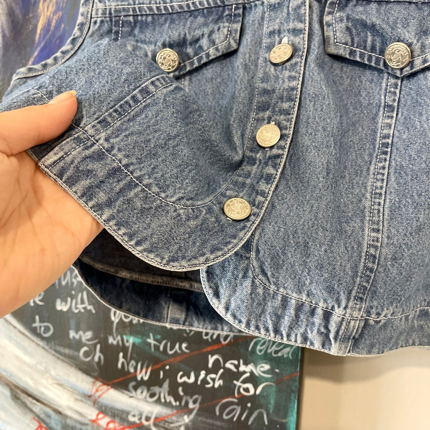 VINTAGE 90S DENIM VEST TANK
