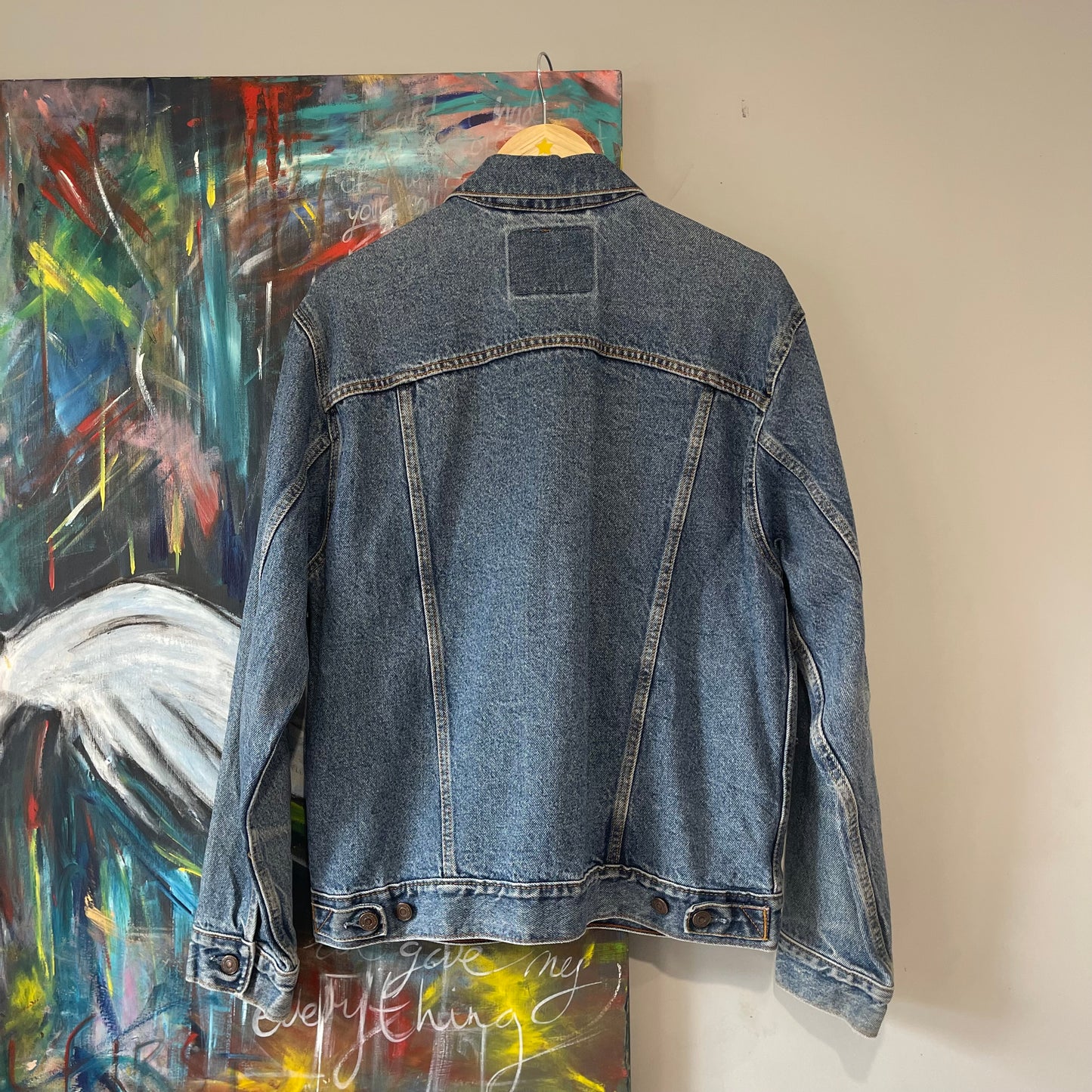 VINTAGE Y2K LEVI STAUSS SIGNITURE STANDARD TRUCKER DENIM JACKET