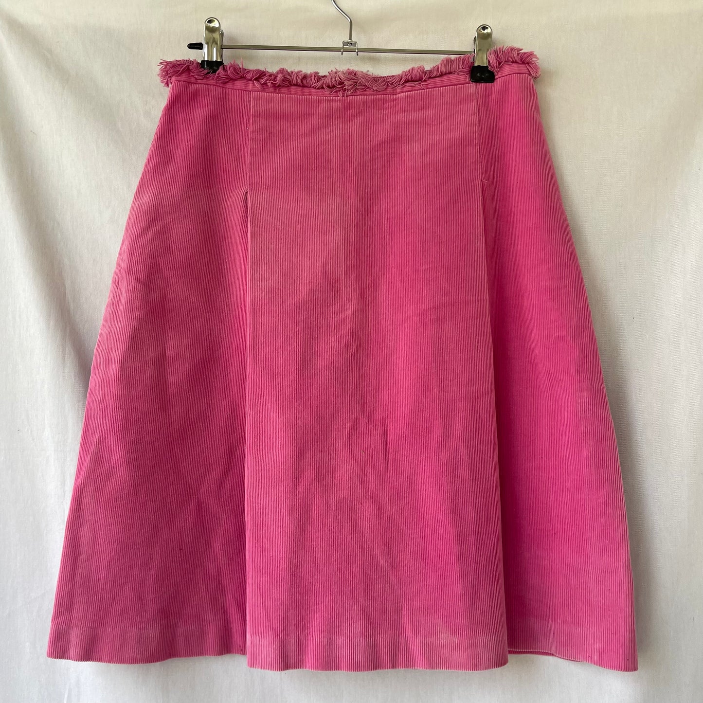 VINTAGE 90S LILI PINK CORD PANEL PLEAT SKIRT