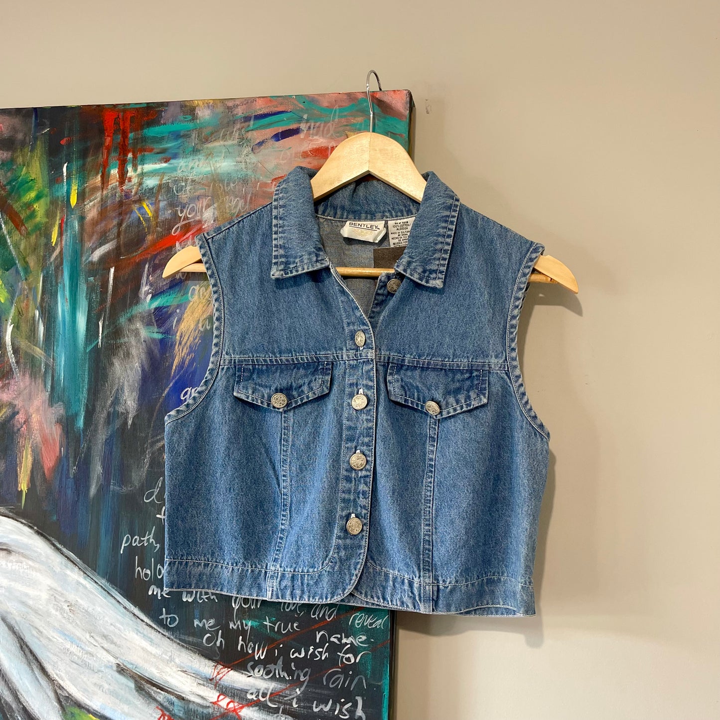 VINTAGE 90S DENIM VEST TANK