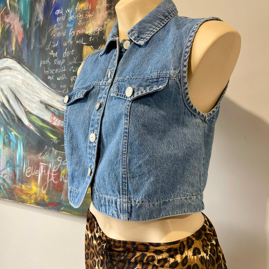VINTAGE 90S DENIM VEST TANK