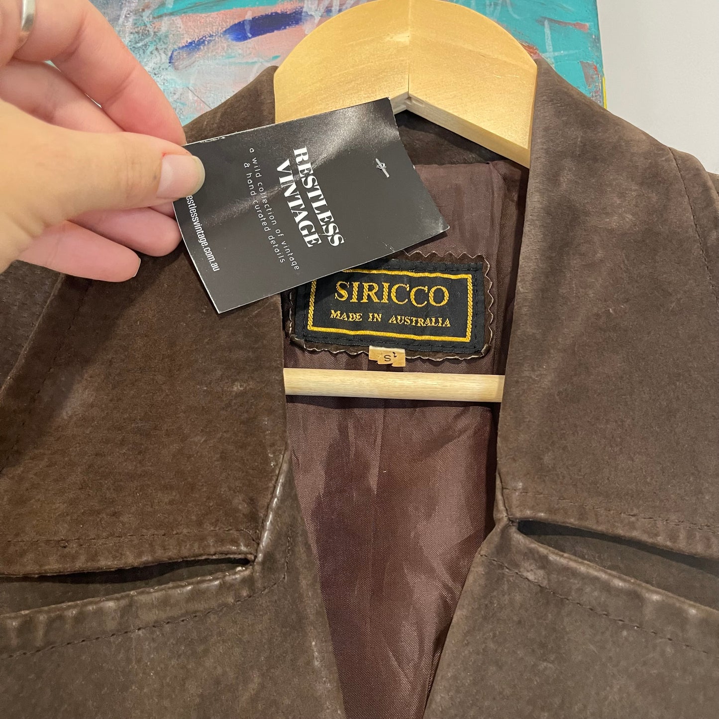 VINTAGE SIRICCO BROWN SUEDE JACKET